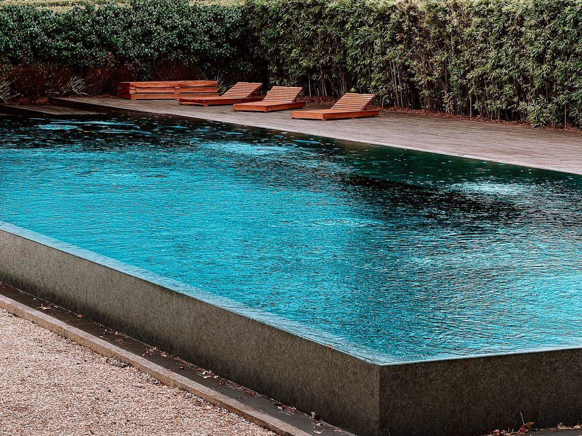 Bassin de jardin remis en service au printemps